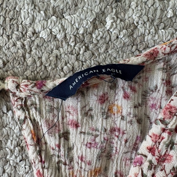 American Eagle Outfitters Pink and Cream Jumpsuit - Picture 3 of 6